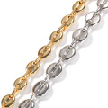Shangjie OEM Edelstahl Kaffeebohnen Vintage Halskette trendy 18K Gold Platted Halsketten